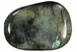 Flashy, Polished Labradorite Pebble - Madagascar #105922-1